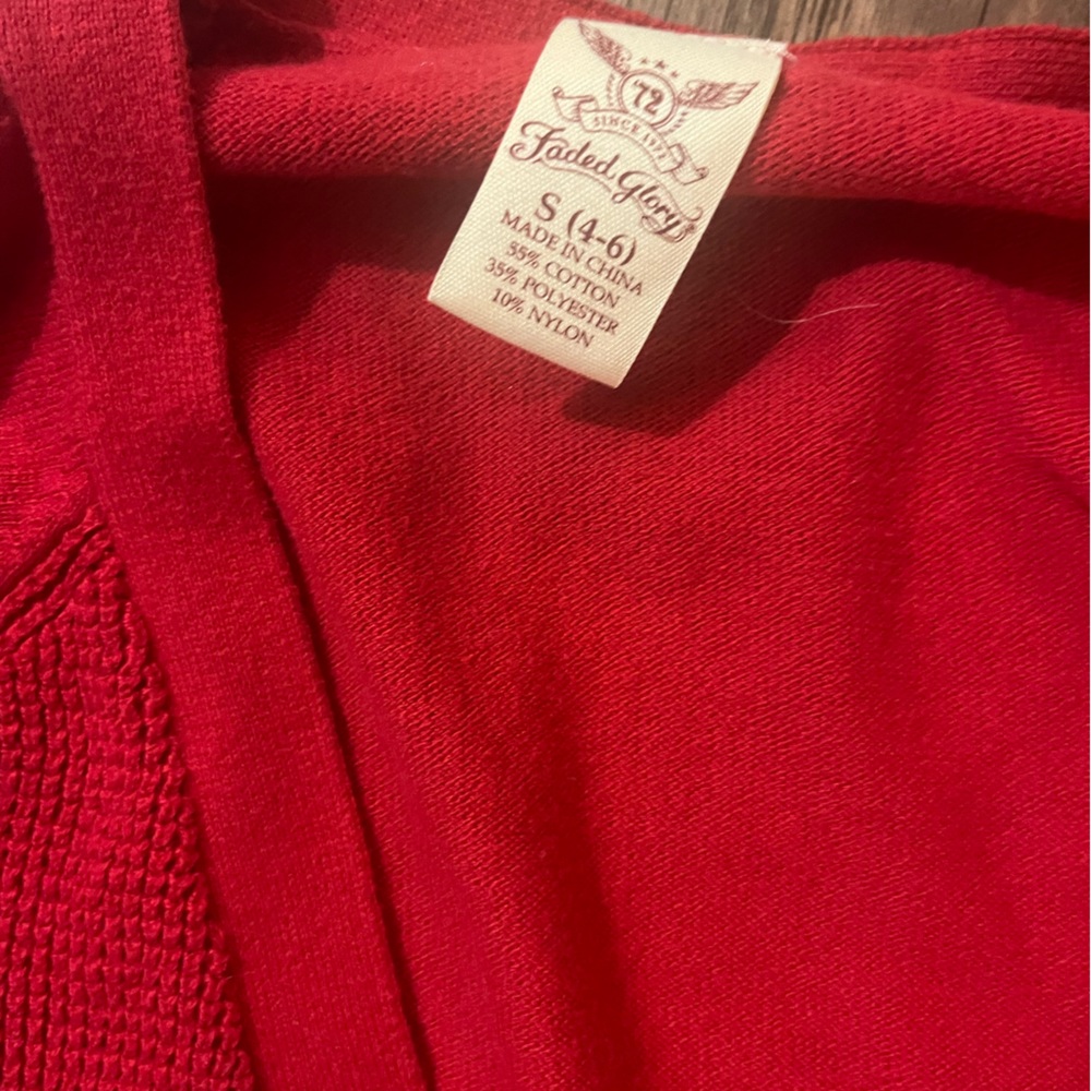 Red Cardigan - Picture 2 of 2